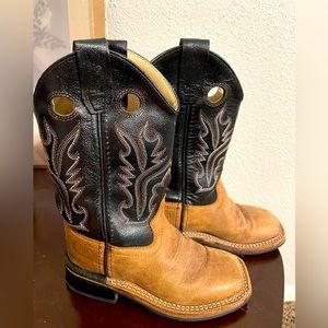 Toddler boys cowboy boots- leather